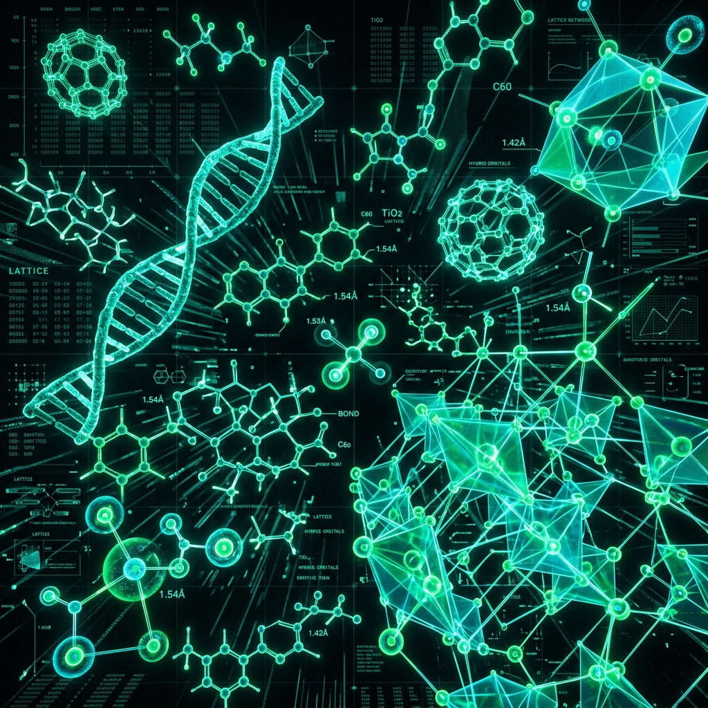 Darstellung chemischer Bindungen und der Molekülstruktur von Bretazenil